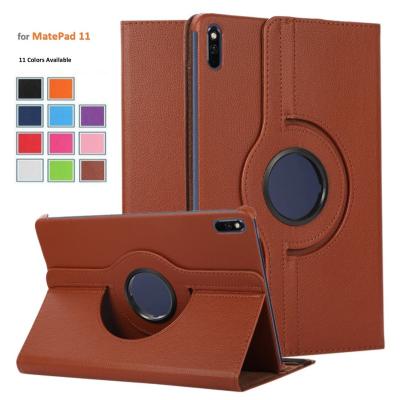 China 360 Degree Rotation Ultra Thin Stand Flip Cover Leather Case For Huawei MatePad 11 Hard Shell for sale