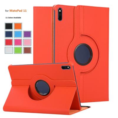 China Ultra Thin Rotating Stand Flip Cover Leather Case for Huawei MatePad 11 Hard Shell for sale