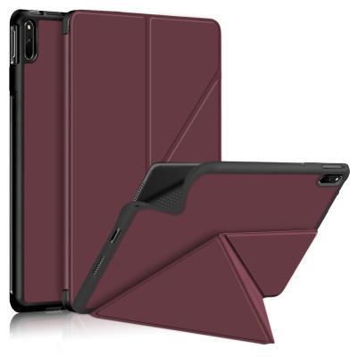 China Ultra Thin Anti-drop Silicon Transformer Stand Up Slim Leather Case Cover For Huawei MatePad 11 Soft Shell for sale