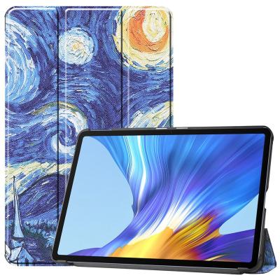 China Ultra Thin Pattern Printing Slim Case Magnet Leather Cover For Honor Tablet KRJ-W09/KRJ-AN00 Protective V6 10.4 Hard Shell for sale