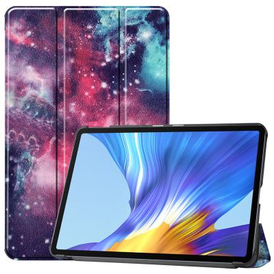 China Print Ultra Slim Motor Stand Slim Leather Case Flip Cover For Honor Tablet KRJ-W09/KRJ-AN00 Protective V6 10.4 Hard Shell for sale