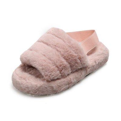 China Fashion Trend Wholesale Fuzzy Faux Fur Slippers Ladies Leopard Cross Slipper For Women for sale