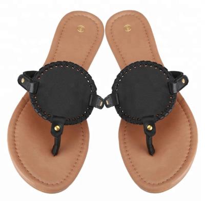 China 2018 Wholesale TPR Monogram Disc Sandals For Women And Ladies for sale