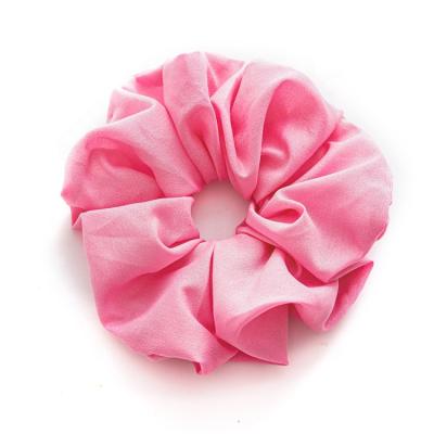 China Wholesale Fashionable Solid Color Fluorescent Large Size Custom Scrunchies for sale