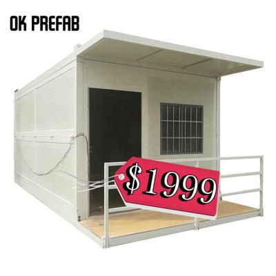 China Contemporary Ok Container Prefab Folding Van And Portable Cabins Labor Camp For Sale for sale