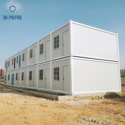 China New Listing Modern Low Cost Flatpack Container House Small Prefab Container House Galvanized Steel + Modern Sandwich Panel for sale