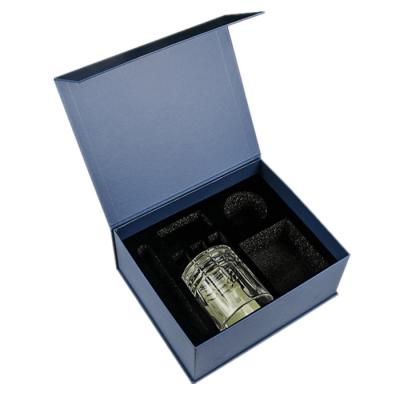 China Recycled Logo Materials Magnetic Bucket Gift Recycled Whiskey Cup Gift Box for sale