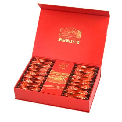 China Luxury Custom Logo Flip Lid Cardboard Recycled Magnetic Gift Box Eco-friendly Materials With Store For Tea Bag Gift Box Set for sale