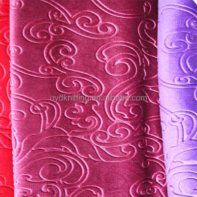 China 2020 other NEW 3D printed embossed polyester curtain velvet fabric for sale