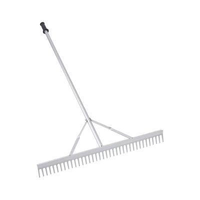 China 37teeth Garden Rake Landscape Rake Leaf Rake With Lightweight Aluminum Handle for sale