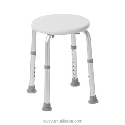 China Factory Direct Selling Bathroom Anti-Slip Equipment Round Shower Seat Bath Stool for Elderly and Disabled Handicap Adjustable for sale