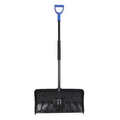 China 2-IN-1 24inch Long Plastic Eco-friendly Closed Handle Shovel Snow With Steel Ice Breaker Activity for sale