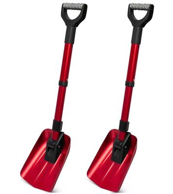 China Folding Snow Shovel Rescue Aluminum Shovel Lightweight Compact And Folding Snow Shovel for sale