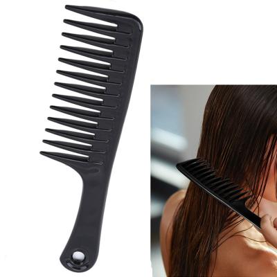 China Orchard Plastic Hairdress Comb Wet Hook Heat Resistant Woman Curly Hair Brush Pro Salon Dyeing Styling Tools Spikes Coarse Wide Tooth for sale