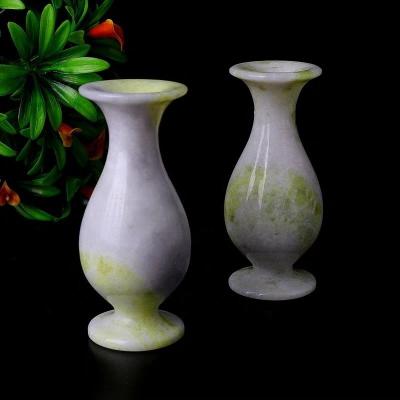 China Pretty Minimalist Wholesale Natural Jade Vase Color Vase Craft Gift Ornaments Home Furnishings Jade for sale