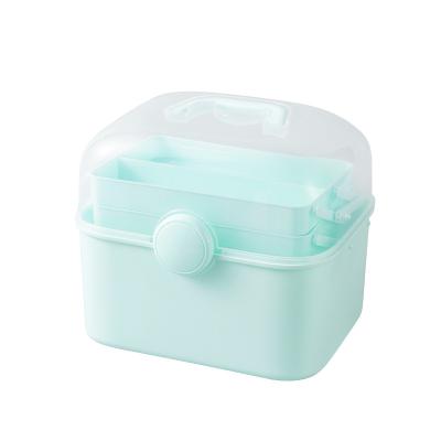 China Viable Wholesale Plastic Storage Box With Handle Toy Storage Box Building Block Small Storage Box for sale