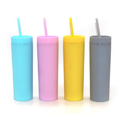 China Suppliers Viable Tumblers Colored Gifts Acrylic Mugs Juice Bottles Plastic Tumbler for sale