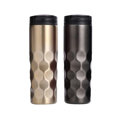 China Double Wall Vacuum Insulation Food Grade 304 Stainless Steel Water Bottle Stocked Tumbler With Flip Lid for sale