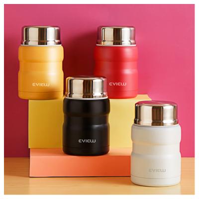 China Custom PORTABLE Stainless Steel Food Container Warmer Thermal Insulated Vacuum Food Flask for sale