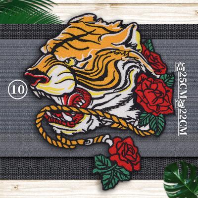 China Embroidery Tiger Patch Viable Tigers Patches, Applique Cartoon Animal Badges CJ-208182 for sale