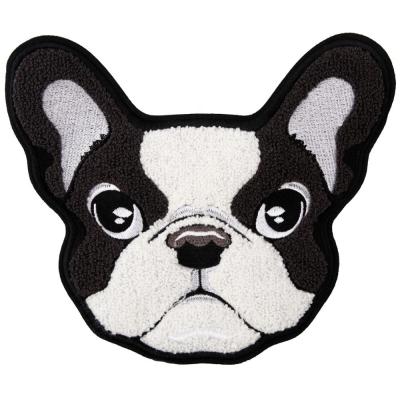 China 3D GUGUTREE large sew on dog patches, embroidery dog ​​towel badges, cute animal appliques for jackets for sale