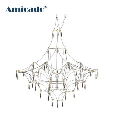 China 2022 Newest Design Modern Crystal Pendant Lights For Home Decoration Crystal Chandeliers High Quality And Cheap Price Factory for sale