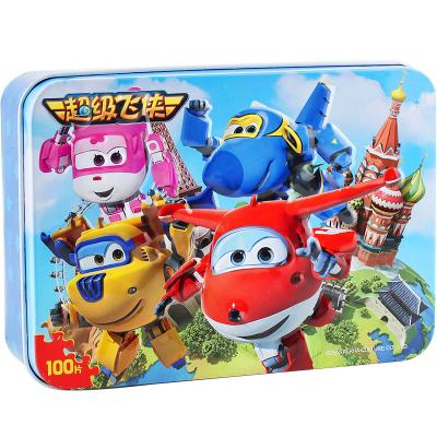 China Cartoon Toy Hot Selling Designs Cartoon Puzzle Custom Kids Puzzle 100 Pieces Puzzle for sale