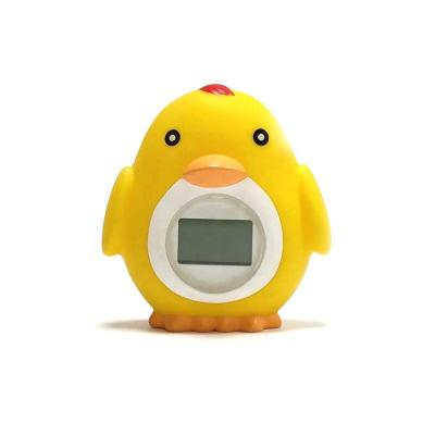 China Wholesa Factory Cartoon Cute Chicken Thermometer Heaven and Earth Temperature Warning Children Household Electronic Bath Thermometer for sale