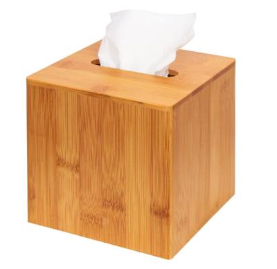 China Creative Wooden Tissue Paper Cover Contemporary Wooden Functional Tissue Box Luxury Wood for sale