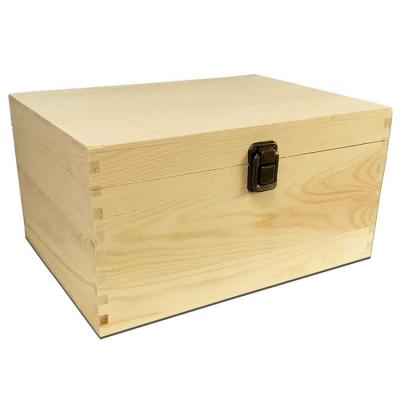 China Fancy Handmade Wooden Gift Box Wooden Gift Box With Lid Case Gift Storage Wood Jewelry Box for sale