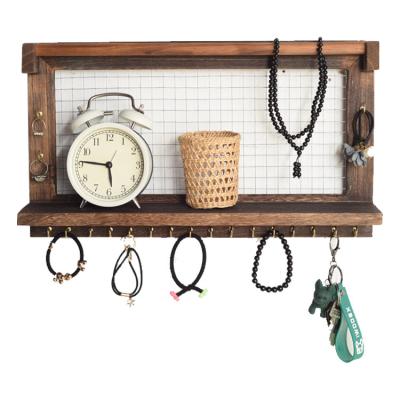 China Living Room Wall Mounted Wooden Living Room Bedroom Storage Hat Hanger Wall Mounted Hanger for sale