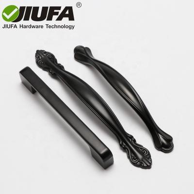 China Pull and Push Furniture Doors JIUFA Furniture Hardware Fitting Desing Alloy Single Handle for Cabinet Wardrobe Drawer for sale