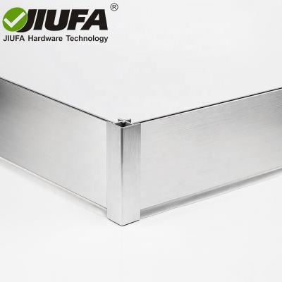 China Composite Skirting Board Pedestal Skirting Board Connect JIUFA Furniture Hardware Furniture Fitting Plastic And Aluminum Film For Sideboard for sale