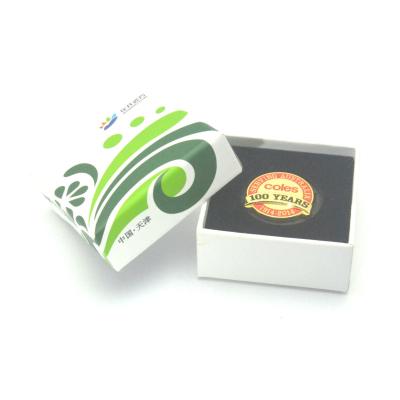 China Recycled Materials Printing Paper Custom Box , Small Gift Box With Black Velvet Inserts for sale