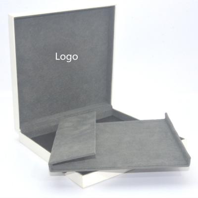 China Handmade luxury jewelry box for necklace packaging box and necklace box with logo for sale