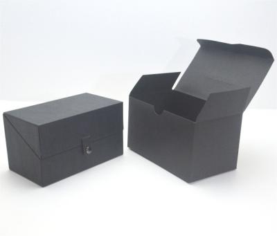 China wooden luruxry black watch box with velvet inserts for watch box packaging for sale