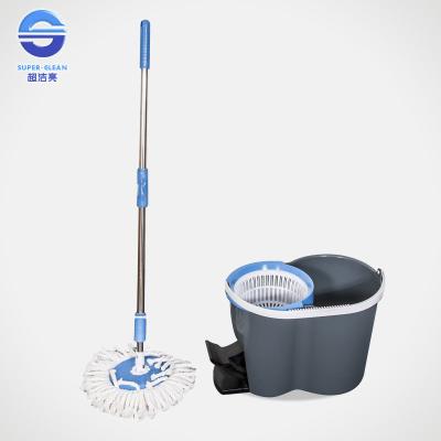 China Mop Bucket With Wringer For Home , Plastic Hand Press Mop Wringer for sale