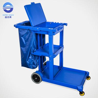 China Blue Janitor Trolley for sale