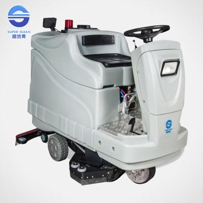 China Automatic Ride On Floor Scrubbers Industrial Floor Cleaning Machines for sale