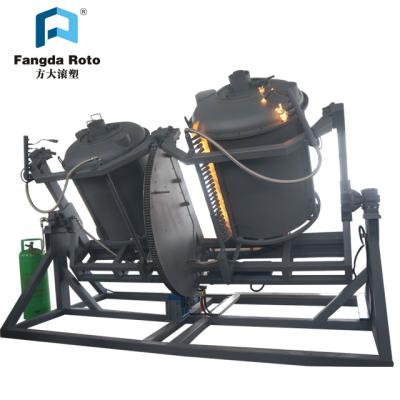 China PlasticTank Making Water Storage Tank Plastic Molding Machine Rock Rotomolding Machine for sale