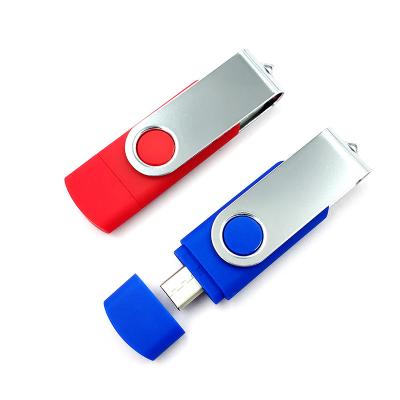 China Plastic Metal 3 in 1 Mobile Phone Otg 32GB 16GB USB 2.0 for Smartphone and PC Thumb Pen Memory Stick Pen Drive Custom USB Flash Drive for sale