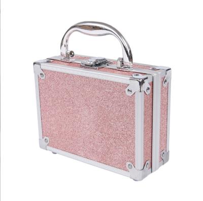 China Portable Large Capacity Durable Aluminum Creative Toolbox Makeup Beauty Suitcase Tool Hairdressing Scissors Tool Storage Box for sale