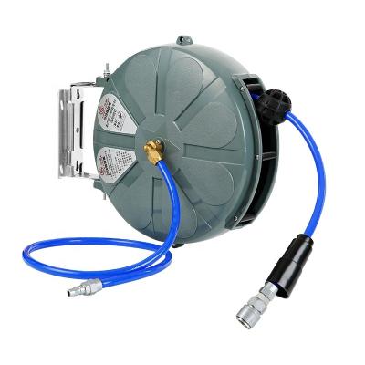 China Garden Retractable Handle Air Water Hose Reel Adjustable Plastic Auto Portable Water for sale