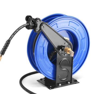 China 12mmx20m Double Duty High Pressure Hose Reel Set With Hose Guide System Work Pressure for sale