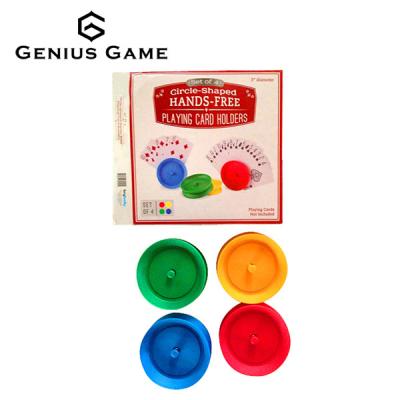 China 4 plastic colorful plastic game card holder set for sale