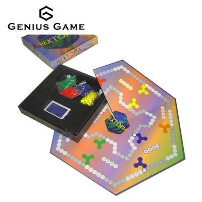 China Cardboard Customized Hexagon Board Game for sale