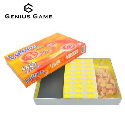 China Carton Customized Bingo Board Game for sale