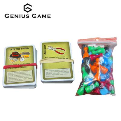 China Cardboard OEM Card Game With Game Pieces for sale