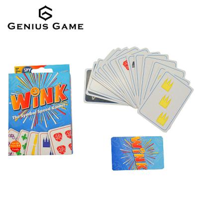 China OEM Wink Family Paper Card Game for sale