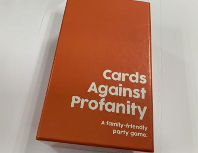 China Cardboard card against blasphemy, party card game for sale